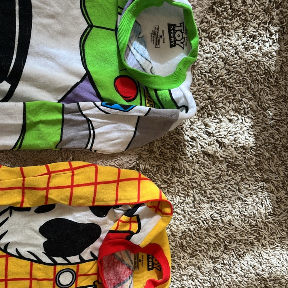 Toy Story Long-Sleeve Pajama Set - 3T Buzz & Woody - Picture 2 of 2